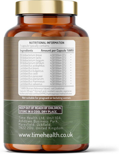 Bio Cultures Complex 55 Billion Cfu Advanced 12 Strain Probiotic Formula - Digestion, Immunity & Cognitive Support Vegan Probiotics Uk Made