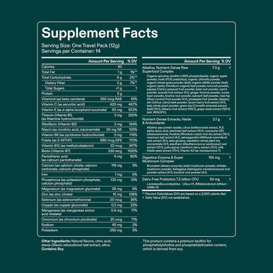 AG1 Athletic Greens Powder Supplement Improve Gut Health Multivitamin Probiotic Gluten Free Vegan and Keto Friendly 75 Vitamins (Travel Packs, 14 Count) Classic Formula
