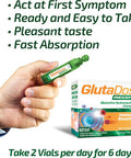 Glutadose Recovery Immunity Supplement - Liquid Vitamins Immune Support For Kids & Adults, Cold & Flu Care Package (Glutathione Astragalus Echinacea Acerola) Immune Booster For Women Men - 12 Vials