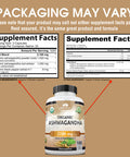 NaturaLife Labs Organic Ashwagandha 2100 mg - 100 Veggie Capsules