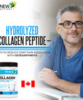 Renew Actives Hydrolyzed Bovine Collagen Peptides Powder - 100% Grass Fed Bovine Collagen Unflavored Powdered Bone Broth For Healthy Skin, Hair, Joints