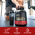 Optimum Nutrition Gold Standard 100% Whey Muscle Building And Recovery Protein Powder With Naturally Occurring Glutamine And Bcaa Amino Acids Vanilla Ice Cream Flavour 10 Servings 300G