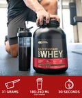 Optimum Nutrition Gold Standard 100% Whey Muscle Building And Recovery Protein Powder With Naturally Occurring Glutamine And Bcaa Amino Acids Delicious Strawberry Flavour 10 Servings 300G