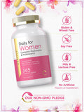 WomenÃƒâ€šÃ¢â‚¬â„¢s Multivitamin | 365 Caplets | Vitamin and Mineral Supplement | with Iron | Non-GMO, Gluten Free | by Carlyle
