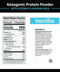 Orgain Keto PlantBased Protein Powder Vanilla Keto Friendly Organic Vegan Gluten Organic Prebiotic Fiber 0.97 Pound Keto Collagen Protein Powder with MCT Oil Chocolate 0.88 Pound