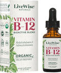 Live Wise Naturals Liquid B12 Vitamin Sublingual All-Natural Liquid Vitamin Vegan B12 Drops Non-Gmo Adenosylcobalamin Methylcobalamin B12 Supplement Boost Your Immune System Metabolism Energy And Focus!