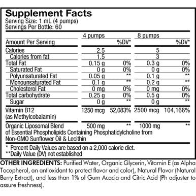 Codeage Liquid Vitamin B12 Methylcobalamin Supplement, 2-Month Supply, Bioavailable Methyl B12, Vegan Non-GMO, 2 fl oz