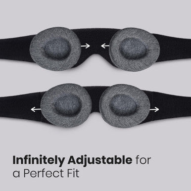 Manta Sleep Manta Original Sleep Mask - Maximum Blackout Sleep Mask For Deep Sleep Adjustable With Detachable Eye Cups Zero Eye Pressure For Back & Belly Sleepers Ideal For Travel Shift Work & Daytime Sleep