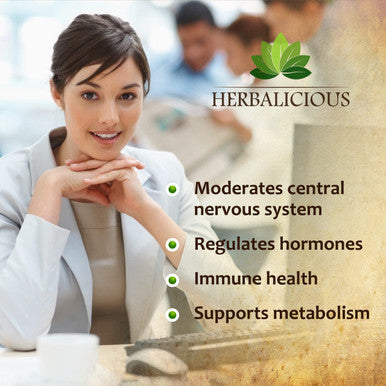 HERBALICIOUS Iodine Sea Kelp Natural Iodine Pure Healthy Thyroid Support Natural Antioxidants Thyroid Support With Iodine Metabolism Energy Immune Booster - 100Caps