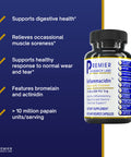 Premier Research Labs Inflammacidin - Supports Digestive & Gastrointestinal Health - Features Bromelain, Papain & Actinidin Enzym