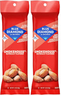 Blue Diamond Almonds, Smokehouse Flavored Snack Nuts, Single Serve Bags (1.5 Oz. Tubes, Pack of 12)