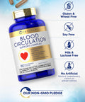 Blood Circulation Supplement | 180 Capsules | Supports Healthy Circulation | Non-Gmo, Gluten Free | By Carlyle