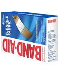 Band-Aid Flexible Fabric Adhesive Bandages 3/4 Inch X 3 Inches 100 Count (Pack Of 4)