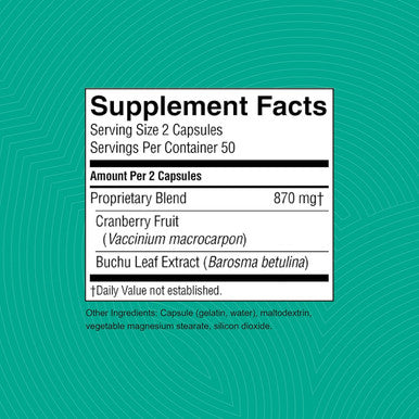 Nature'S Sunshine Cranberry and Buchu Concentrate 100 Capsules
