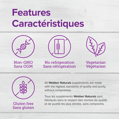 Webber Naturals Probiotic 30 Billion 8 Probiotic Strains 30Capsules