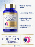 Carlyle Chitosan Supplement 1200Mg | 120 Quick Release Capsules | Non-Gmo, Gluten Free | Ultra Lipo