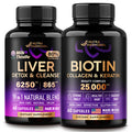 NUTRAHARMONY Liver Support Detox Blend & Biotin, Collagen Capsules