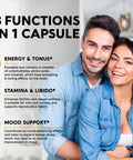 NUTRAHARMONY Maca Root For Men & Women - Energy & Stamina Support - 4000 Mg High Purity Natural Supplement - Made In Usa - Powered With Bioperine - Non-Gmo, Vegan - 60 Powder Capsules