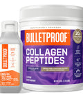 Bulletproof Brain Octane Premium C8 Mct Oil From Non-Gmo Coconuts, 14G Mcts, 16 Fl Oz, Chocolate Collagen Protein Powder With Mct Oil, 19G Protein, 17.6 Oz