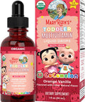 Maryruth Organics CoComelon Toddler Kids Multivitamin with Iron | Immune Support | Toddler Vitamins | USDA Organic | Sugar | Multivitamin Liquid Drops for Kids Ages 1-3 | Vegan | 1 Fl Oz