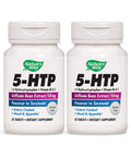 Nature's Way 5-HTP, L-5-Hydroxytryptophan Vitamin B6 + Vitamin C + Griffonia Bean Extract, 30 Count (2 Pack)