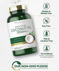 Coconut Oil Softgel Capsules | 3000 mg | 240 Count | Non-GMO and Gluten Free Extra Virgin Supplement | Naturally Occurring MCTs | by Carlyle