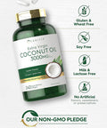 Carlyle Coconut Oil Extra Virgin Softgel Capsules | 3000mg | 240 Count | Naturally Occurring MCTs | Non-GMO and Gluten Supplement