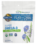 Garden of Life Raw Organics 100% Organic Ground Flax Seed & Chia Blend, Gluten Free Golden Flaxseed Meal plus Premium Black Chia Seeds, 24 Servings