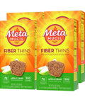 Metamucil, Fiber Thins, Daily Psyllium Husk Fiber Supplement, Supports Digestive Health And Satisfies Hunger, Apple Crisp Flavor, 4 Packs X 12 Servings (48 Total Servings)