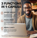 NUTRAHARMONY Saffron Capsules & Lions Mane Mushroom Capsules