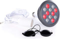 Red Light Therapy Device Red Near Infrared 660nm 850nm. 12 LEDs. High Irradiance for Skin Health, Pain Relief, Anti Aging, Muscle Recovery, Performance, Energy. Handheld, Power Cord Included. HG24.