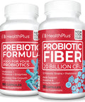 Health Plus Prebiotic Formula 180 Capsules/60 Servings Probiotic Fiber 30 Capsules/30 Servings Bundle