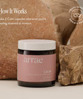 Arrae Calm Cortisol Manager 60 Stress and Panic Relief Capsules Mood Support Supplement w L Theanine Inositol Passionflower and Magnesium to Help You Feel Zen