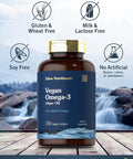 Carlyle Vegan Omega 3 Supplement | 150 Softgels | from Algae Oil | Non-GMO & Gluten | by Tahoe Nutritionals