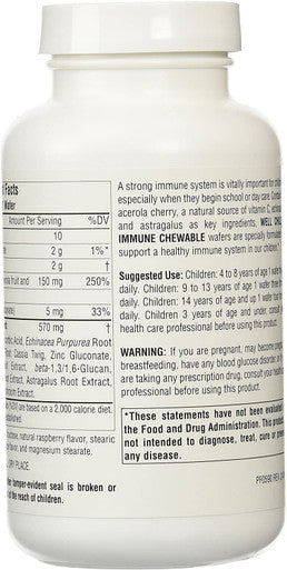 Planetary Herbals Well Child Immune Chewable Wafers, 60 Count