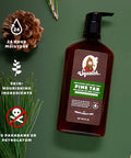 Men's Natural Lotion by Dr. Squatch - Non-Greasy Men's Lotion - 24-hour moisturization hand and body lotion - Made with Shea Butter Coconut Oil Vitamin E & Menthyl Lactate - Cool Fresh Aloe (2 Pack)
