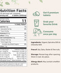 Organic Chlorella Spirulina Tablets, 3000mg , 720 Counts, 4 Months Supply, 50/50 Blend Superfood, No Filler, No Additives, Cracked Cell Wall, Rich in Vegan Protein & Chlorophyll