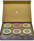 Teabloom Masters Collection - Six Rare Single-Origin Organic Loose Leaf Teas - Milky Oolong White Silver Needle Big Red Robe Golden Monkey Jade Oolong and White Tip Oolong