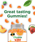 Lifeable Kids Vitamin C Gummies 250Mg Great Tasting Vit C Vegan Gmo-Vitamin C Chewable For Immune Support 90 Gummies