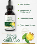 Carlyle Organic Oil of Oregano | 2 fl oz Liquid | Vegan | Non-GMO Gluten Drops