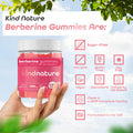 kindnature Kind Nature Berberine Gummies 1000mg with Ceylon Cinnamon & Resveratrol Sugar-Free Vegan Supplement for Blood Sugar Support Metabolism Cravings Wellness Non GMO Gluten Free