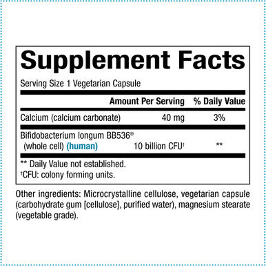 Natural Factors TravelBiotic Supports Colon and Immune Health Shelf Stable Probiotic Supplement 10 Billion CFU Vegan 60 Capsules 60 Servings