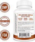Psyllium Husk Complex - 1080mg of Psyllium Husk Powder (60 High Fiber Capsules) Fiber Supplement with Psyllium + 10 Herbs Supports Digestion, Intestinal Health & Regularity*