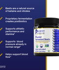 Premier Research Labs Fermented Beets - Supports Healthy Gut Microbiota, Cardiovascular System & Metabolic Activity - Features Ni