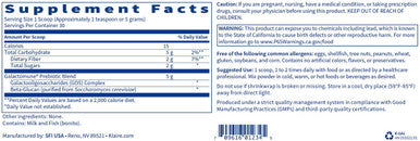 Klaire Labs Galactomune Powder - Prebiotic Beta-Glucan & Galactooligosaccharides Immune Support (30 Servings, 150 Grams)