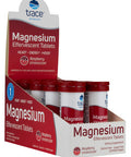 Trace Minerals Magnesium Effervescent Tablet, 80 Servings, Raspberry Flavor, Heart, Energy, Mood, Ph
