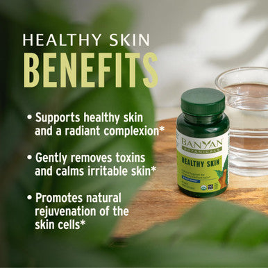 Banyan Botanicals Healthy Skin Organic Skin Supplement For Radiant And Healthy Looking Skin 90 Tablets Non-Gmo Sustainably Sourced Vegan