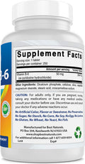 Best Naturals Vitamin B6 50 mg 250 Tablets