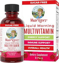 MaryruthS Liquid Morning Multivitamin Travel Pack Mens and Womens Multivitamin Vitamin A C D E B6 B12 Biotin Zinc Beauty Immunity Vegan NonGmo Gluten 1 Oz 8 Servings