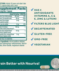 Lutein & Coffee Cherry - Neuriva Brain + Eye Support Capsules (30 count in a box), With Vitamins A C E, Zinc, Zeaxanthin, Antioxidants, Filters Blue Light, Decaffeinated, Vegetarian, Gluten & GMO Free